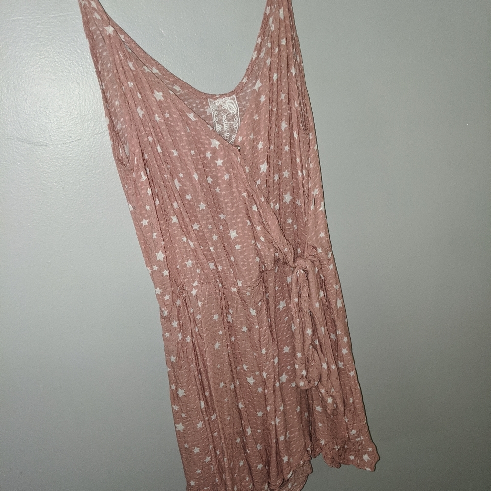Coral Stars tank romper. New without tags